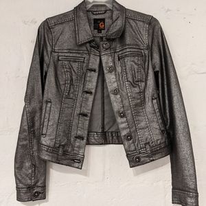 Guess dark silver denim jacket